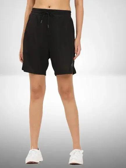 Sleek Black Unisex Active Shorts Twims