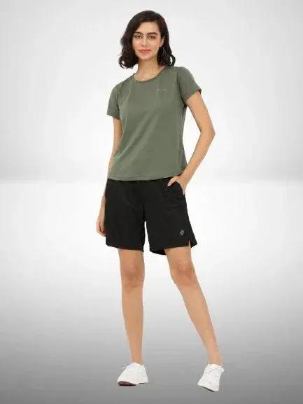 Sleek Black Unisex Active Shorts Twims