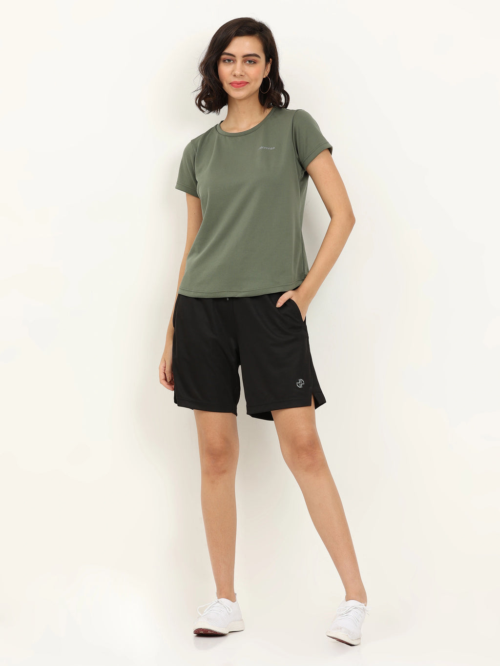 Sleek Black Unisex Active Shorts