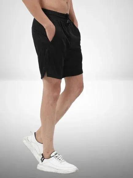 Sleek Black Unisex Shorts Twims