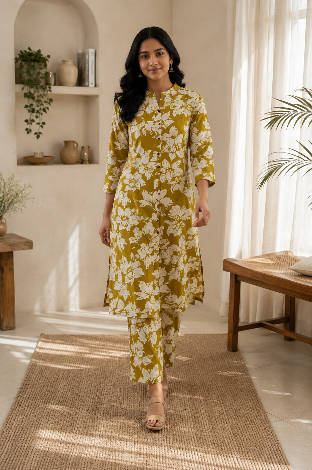 Golden Elegance Co-ord Set