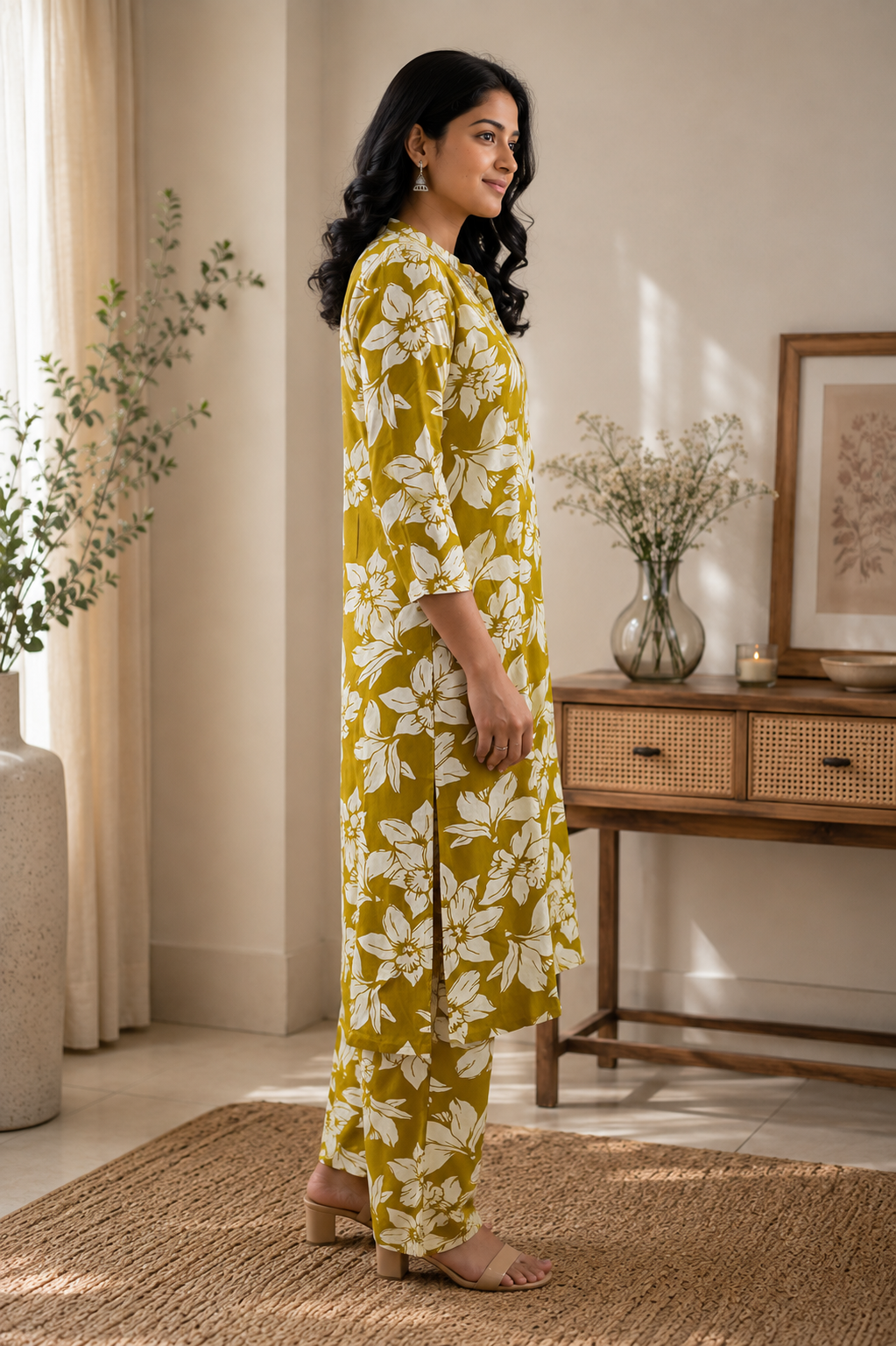 Golden Elegance Co-ord Set